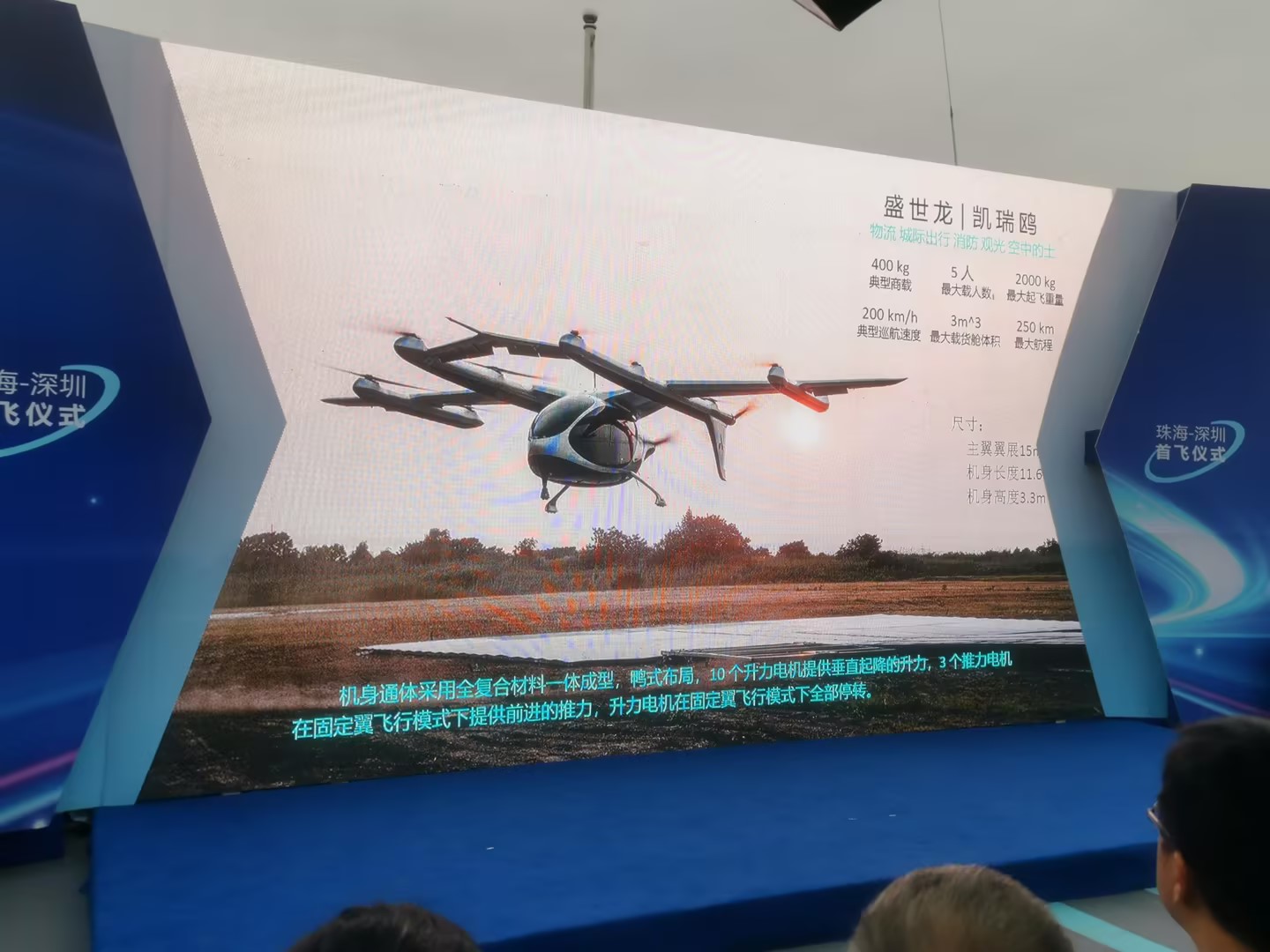 深圳飛珠海僅20分鐘 全球首條eVTOL跨海跨城航線首次演示飛行(圖3) 深圳飛珠海僅20分鐘 全球首條eVTOL跨海跨城航線首次演示飛行(圖3)